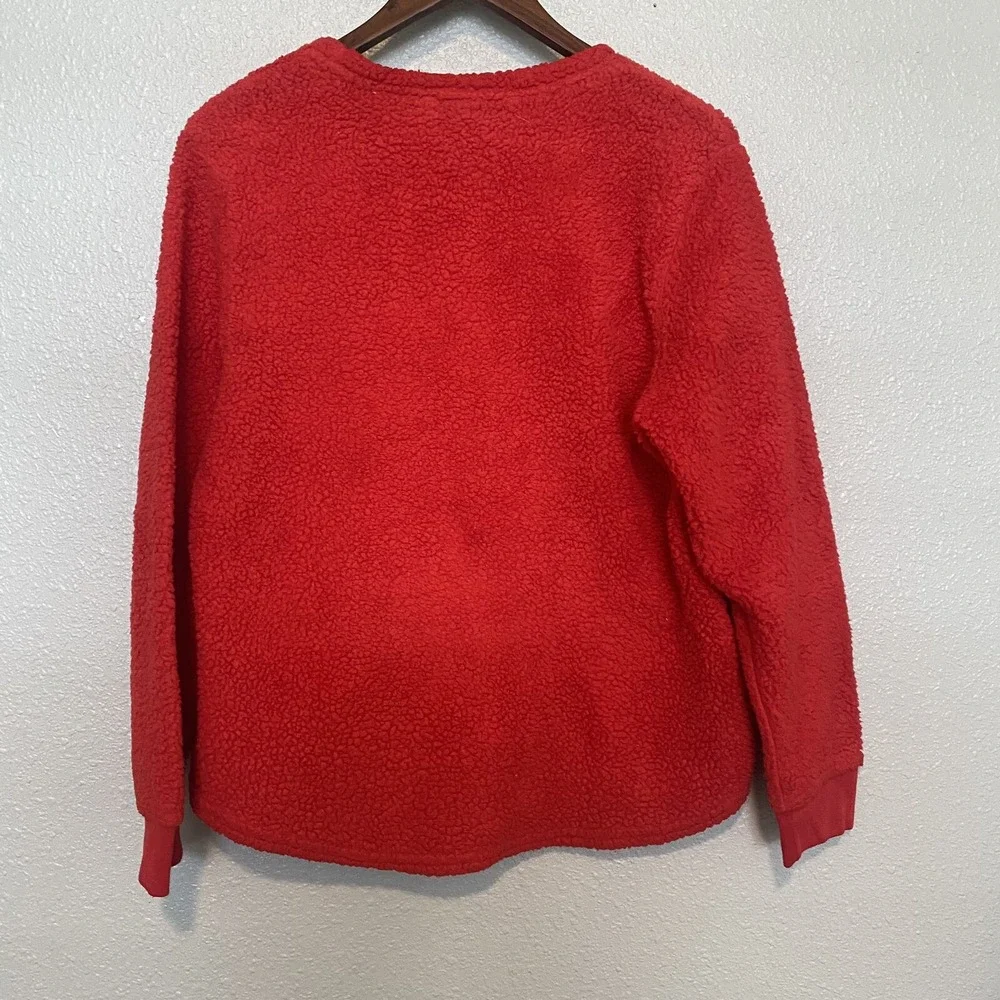 Peanuts the season Sherpa pull‎ over sweater youth extra large Christmas